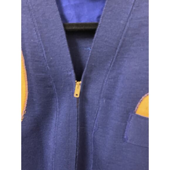 VTG 50/60s H.L. Whiting Co Letterman Wool Cardigan Sweater Gulf Wildcatters 42 - Picture 5 of 6